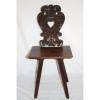 CHAISE BRETONNE motif dossier Coeur